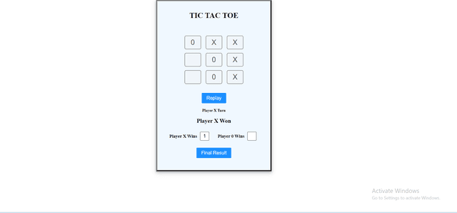 Tic Tac Toe Game